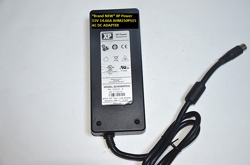 *Brand NEW* AHM250PS15 XP Power 6 pin 15V 14.66A AC DC ADAPTER